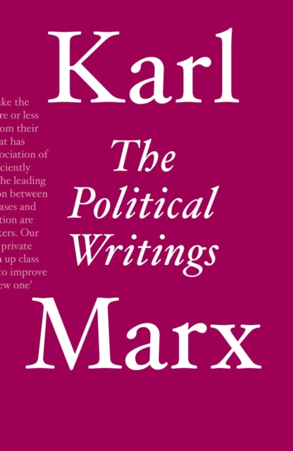 Book cover of: Political Writings. By: Karl Marx
