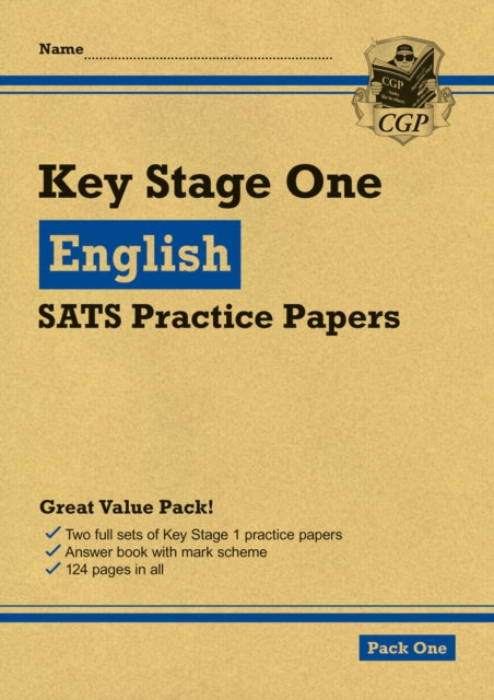 Book cover of: KS1 English SATS Practice Papers: Pack 1 (for end of year assessments)