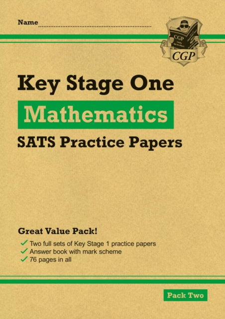 Book cover of: KS1 Maths SATS Practice Papers: Pack 2 (for end of year assessments)