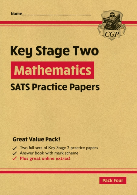 Book cover of: KS2 Maths Year 6 SATS Practice Papers: Pack 4 - for the 2026 tests (with free Online Extras)