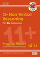 Book cover of: 11+ GL Non-Verbal Reasoning Practice Papers: Ages 10-11 Pack 2 (inc Parents' Guide & Online Ed)
