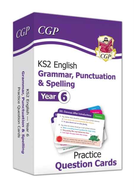 Book cover of: KS2 English Year 6 Practice Question Cards: Grammar, Punctuation & Spelling