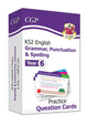Book cover of: KS2 English Year 6 Practice Question Cards: Grammar, Punctuation & Spelling