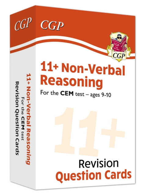 Book cover of: 11+ CEM Revision Question Cards: Non-Verbal Reasoning - Ages 9-10