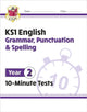 Book cover of: KS1 Year 2 English 10-Minute Tests: Grammar, Punctuation & Spelling