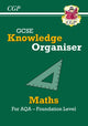 Book cover of: GCSE Maths AQA Knowledge Organiser - Foundation. By: CGP Books