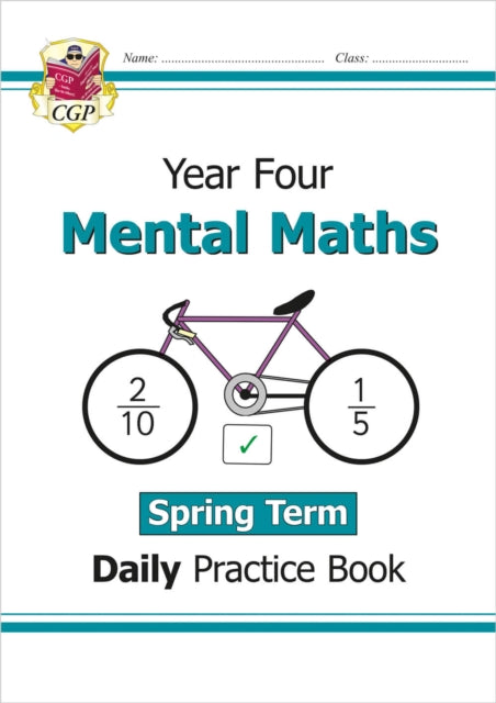 Book cover of: KS2 Mental Maths Year 4 Daily Practice Book: Spring Term