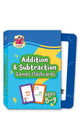Book cover of: Addition & Subtraction Games Flashcards for Ages 8-9 (Year 4)