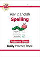 Book cover of: KS1 Spelling Year 2 Daily Practice Book: Autumn Term