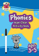 Book cover of: Phonics Wipe-Clean Activity Book for Ages 3-5 (with pen)