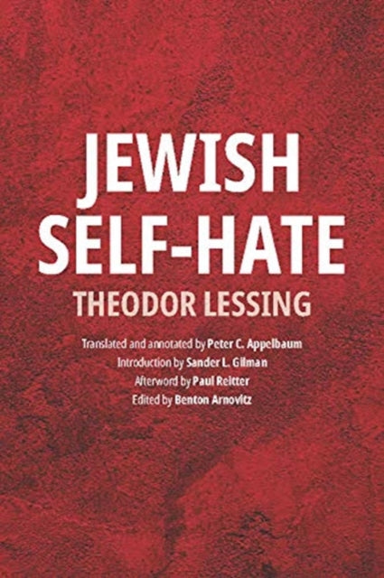 Book cover of: Jewish Self-Hate. By: Theodor Lessing