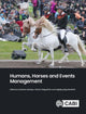 Book cover of: Humans, Horses and Events Management. By: Katherine Dashper