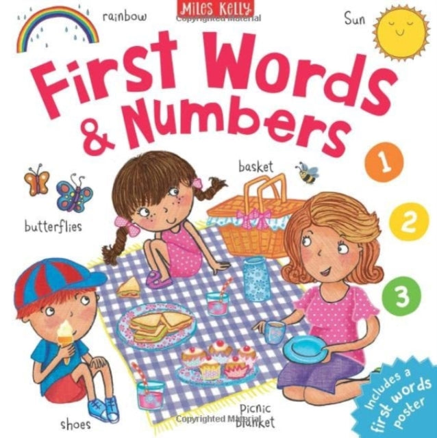 Book cover of: First Words and Numbers. By: Sarah Carpenter