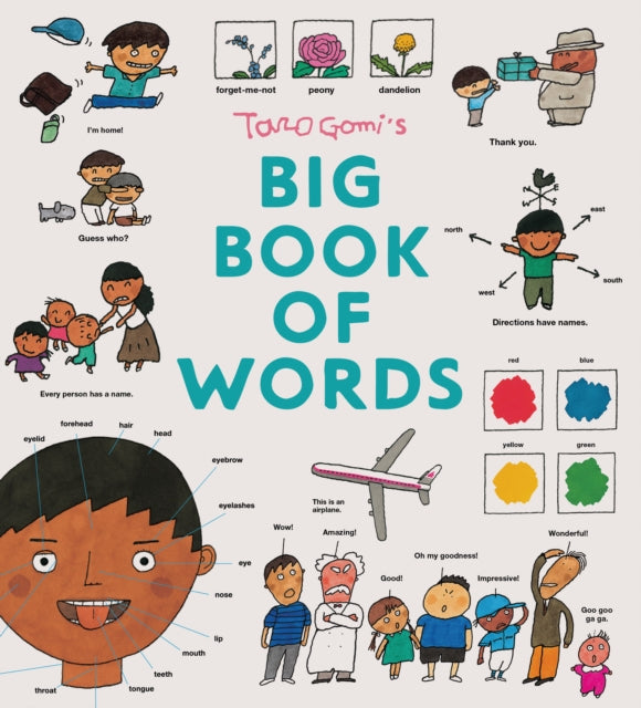Book cover of: Taro Gomi's Big Book of Words. By: Taro Gomi