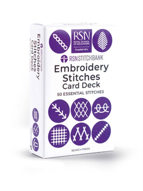 Book cover of: EMBROIDERY STITCHES CARD DECK