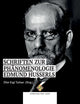 Book cover of: Schriften zur Phanomenologie Edmund Husserls. By: Diler Ezgi Tarhan
