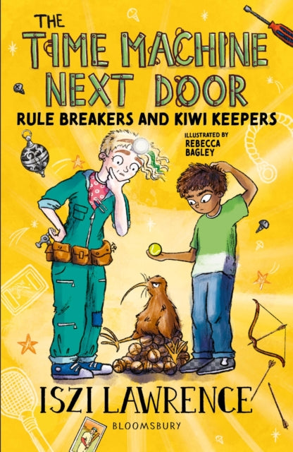 Book cover of: Time Machine Next Door: Rule Breakers and Kiwi Keepers. By: Iszi Lawrence
