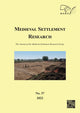 Book cover of: Medieval Settlement Research No. 37, 2022. By: Mark McKerracher