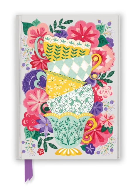 Book cover of: Jenny Zemanek: Teacups (Foiled Journal). By: Flame Tree Studio