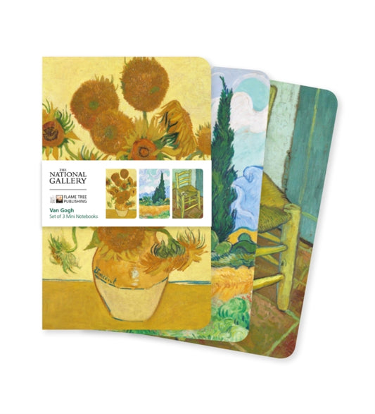 Book cover of: National Gallery: Van Gogh Set of 3 Mini Notebooks. By: Flame Tree Studio