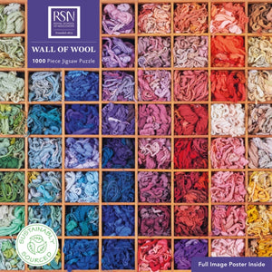 Adult Sustainable Jigsaw Puzzle: Royal School of Needlework: Wall of Wool