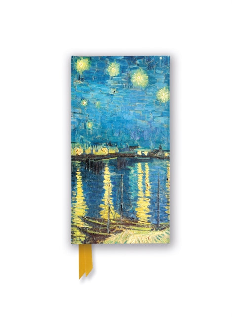 Book cover of: Vincent van Gogh: Starry Night over the Rhone (Foiled Slimline Journal). By: Flame Tree Studio