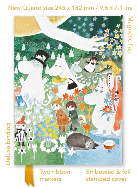 Book cover of: Moomin: Dangerous Journey (Foiled Quarto Journal). By: Flame Tree Studio
