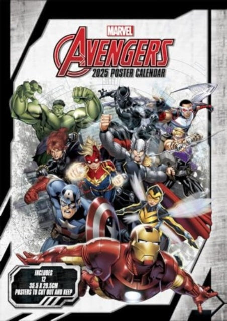 Book cover of: Avengers 2025 Poster Calendar