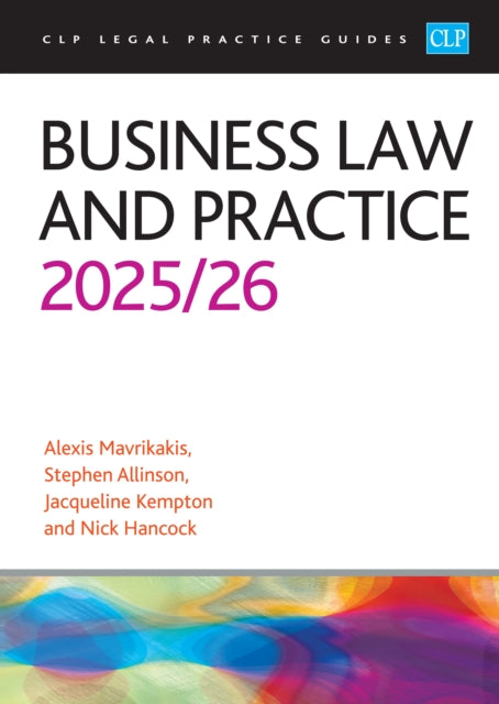 Book cover of: Business Law and Practice 2025/26
