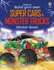 Build Your Own Super Cars and Monster Trucks Sticker Book 9781835408452 TUDHOPE, SIMON