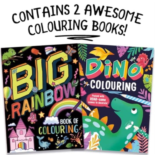 Book cover of: Two Awesome Colouring Books