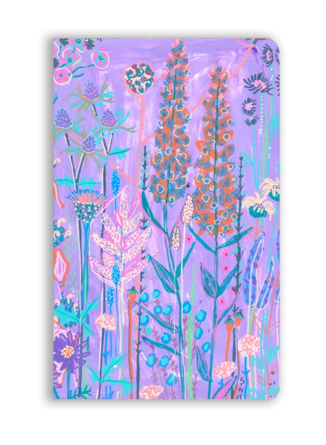 Book cover of: Lucy Innes Williams: Purple Garden House (Soft Touch Journal). By: Flame Tree Studio