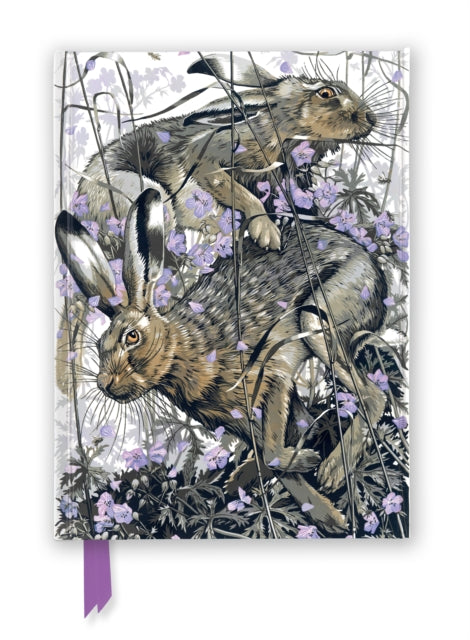 Martin Truefitt-Baker: Hares in Meadow Cranesbill (Foiled Journal) 9781835622308 Flame Tree Studio