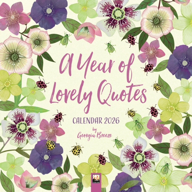 Book cover of: Year of Lovely Quotes Wall Calendar 2026 (Art Calendar)