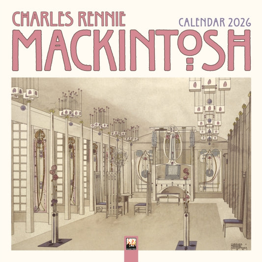 Book cover of: Charles Rennie Mackintosh Wall Calendar 2026 (Art Calendar)