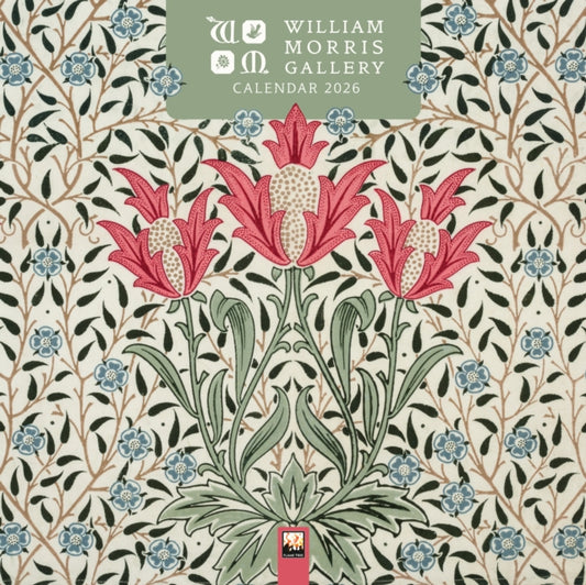 Book cover of: William Morris Gallery Wall Calendar 2026 (Art Calendar)