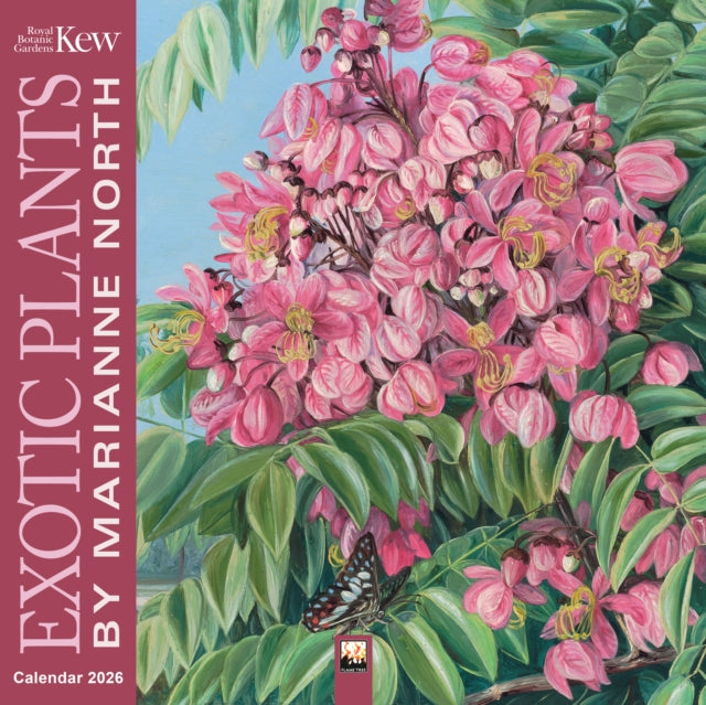 Book cover of: Kew Gardens: Exotic Plants by Marianne North Wall Calendar 2026 (Art Calendar)