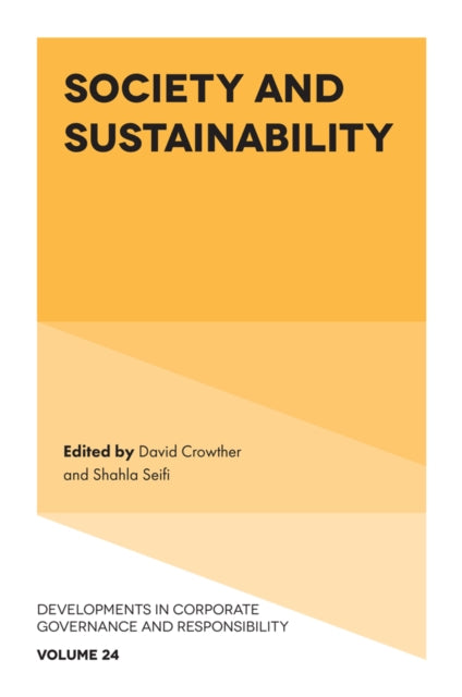 Book cover of: Society and Sustainability. By: David Crowther