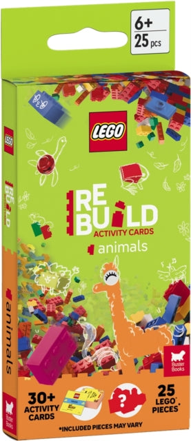Book cover of: LEGO® Books: ReBuild Activity Cards: Animals (with over 30 activity cards and 25 LEGO elements)