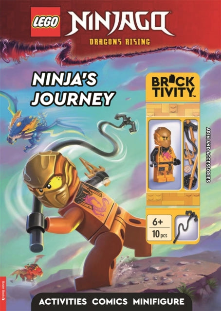 LEGO® NINJAGO®: Ninja's Journey Activity Book (with Arin minifigure and accessories) 9781837250790 LEGO®