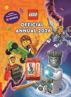 LEGO® Books. Official Annual 2026 (with Zane LEGO NINJAGO® minifigure)
