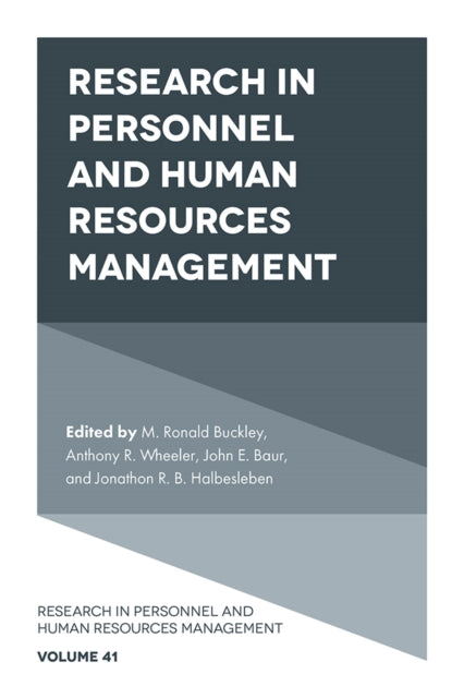 Book cover of: Research in Personnel and Human Resources Management. By: M. Ronald Buckley