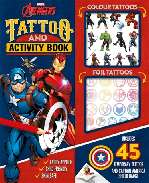 Book cover of: Marvel Avengers: Tattoo and Activity Book