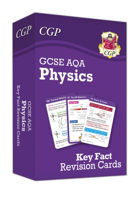 Book cover of: New GCSE Physics AQA Key Fact Revision Cards - Summary cards for quick revision