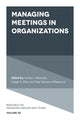 Book cover of: Managing Meetings in Organizations. By: Annika L. Meinecke