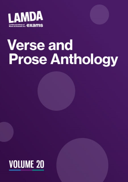 Book cover of: LAMDA Verse and Prose Anthology: Volume 20. By: Lamda Exams
