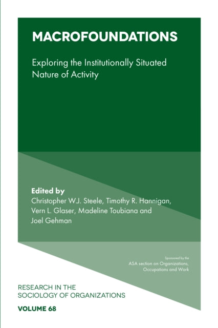 Book cover of: Macrofoundations. By: Christopher W.J Steele