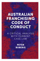 Book cover of: Australian Franchising Code of Conduct. By: Peter Buberis