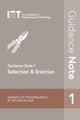 Book cover of: Guidance Note 1: Selection & Erection. By: The Institution of Engineering and Technology