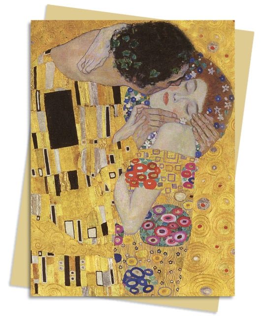 Book cover of: Gustav Klimt: The Kiss Greeting Card Pack. By: Flame Tree Studio